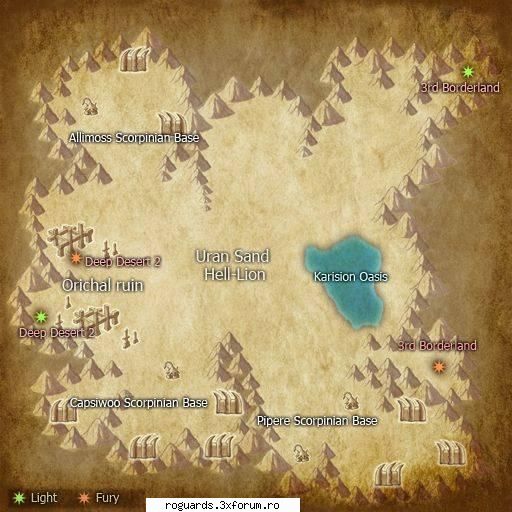 Fiecare mapa si mobii aferenti - deep desert DD1 - Suport si ghid
